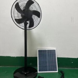 Standing solar fan