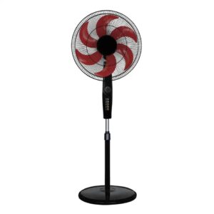 Red 6-Blade Solar fan