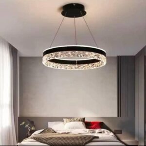 Led round drop chandelier